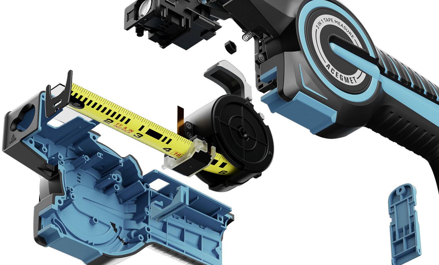 MILESEEY DTX10 Laser-Entfernungsmesser inkl. Stahlband 100 m