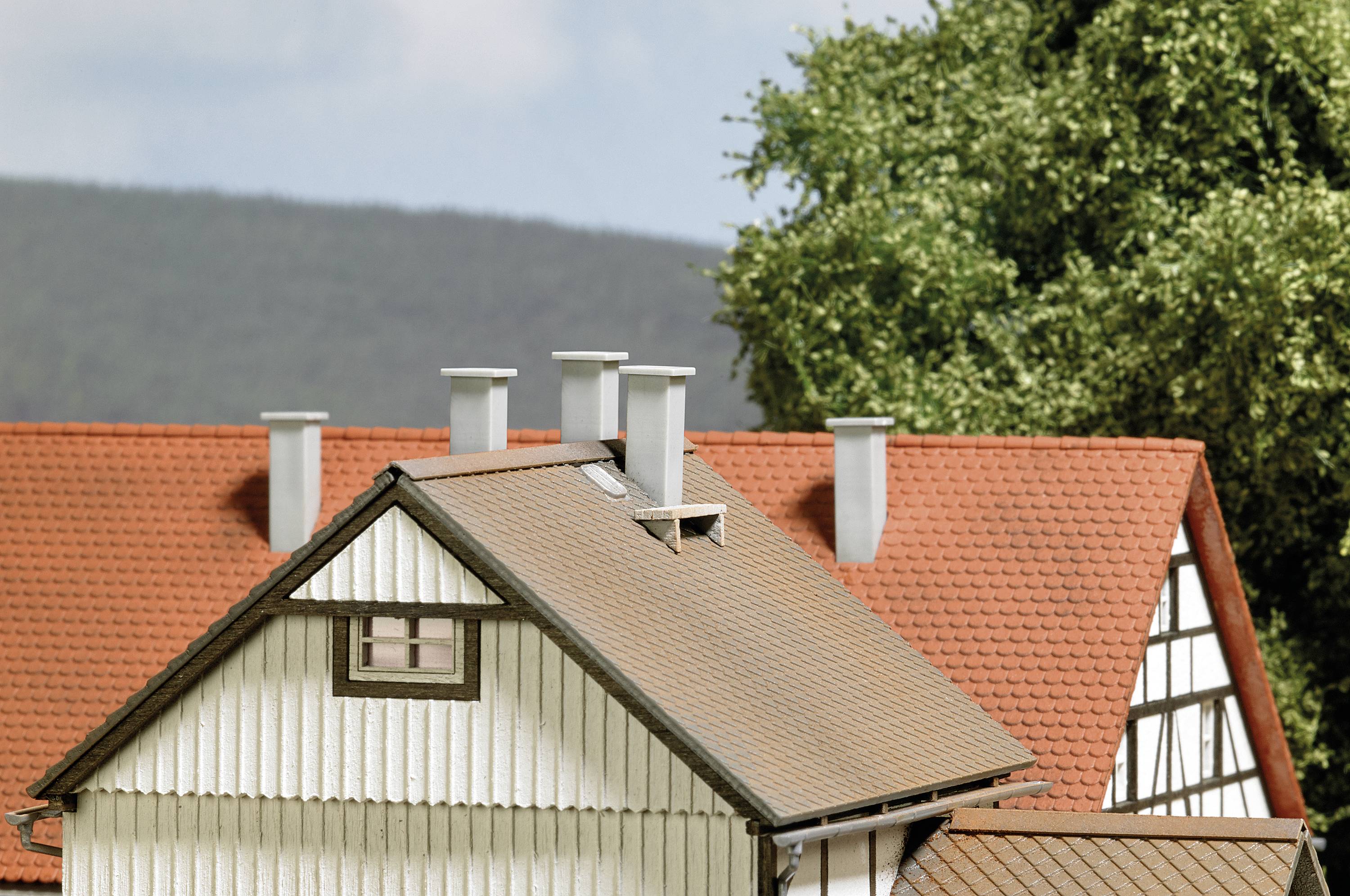 Busch 7750 H0 Mini 6er-Set: Schornsteine Bausatz