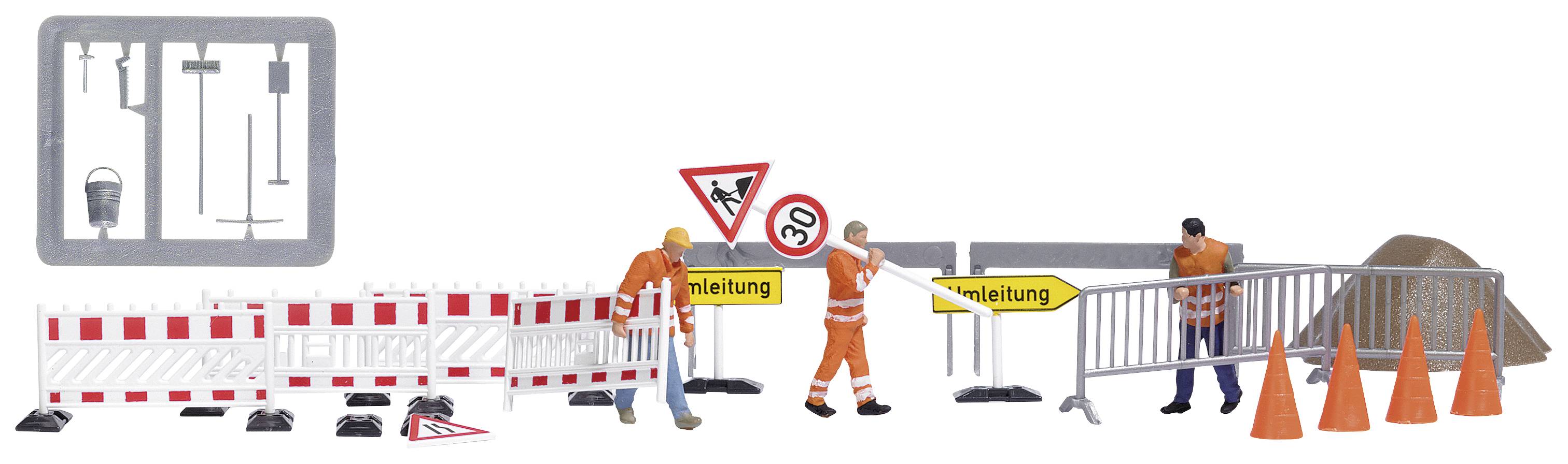 Busch H0 Action-Set Absperrungen aufstellen Bausatz