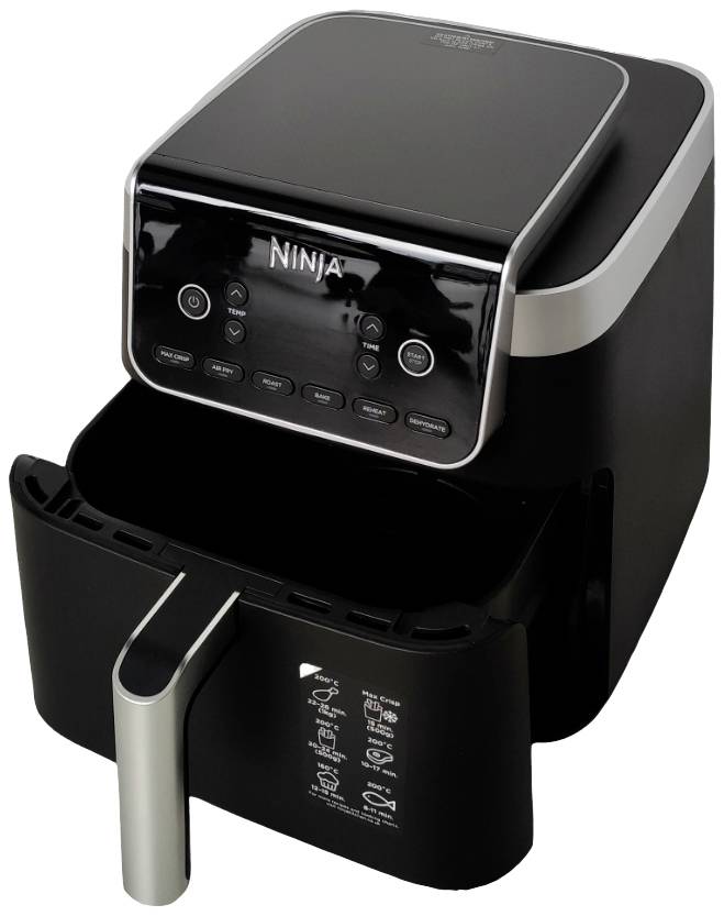 Ninja AF180EU Heißluft-Fritteuse 6.2 l 2000 W Schwarz, Silber