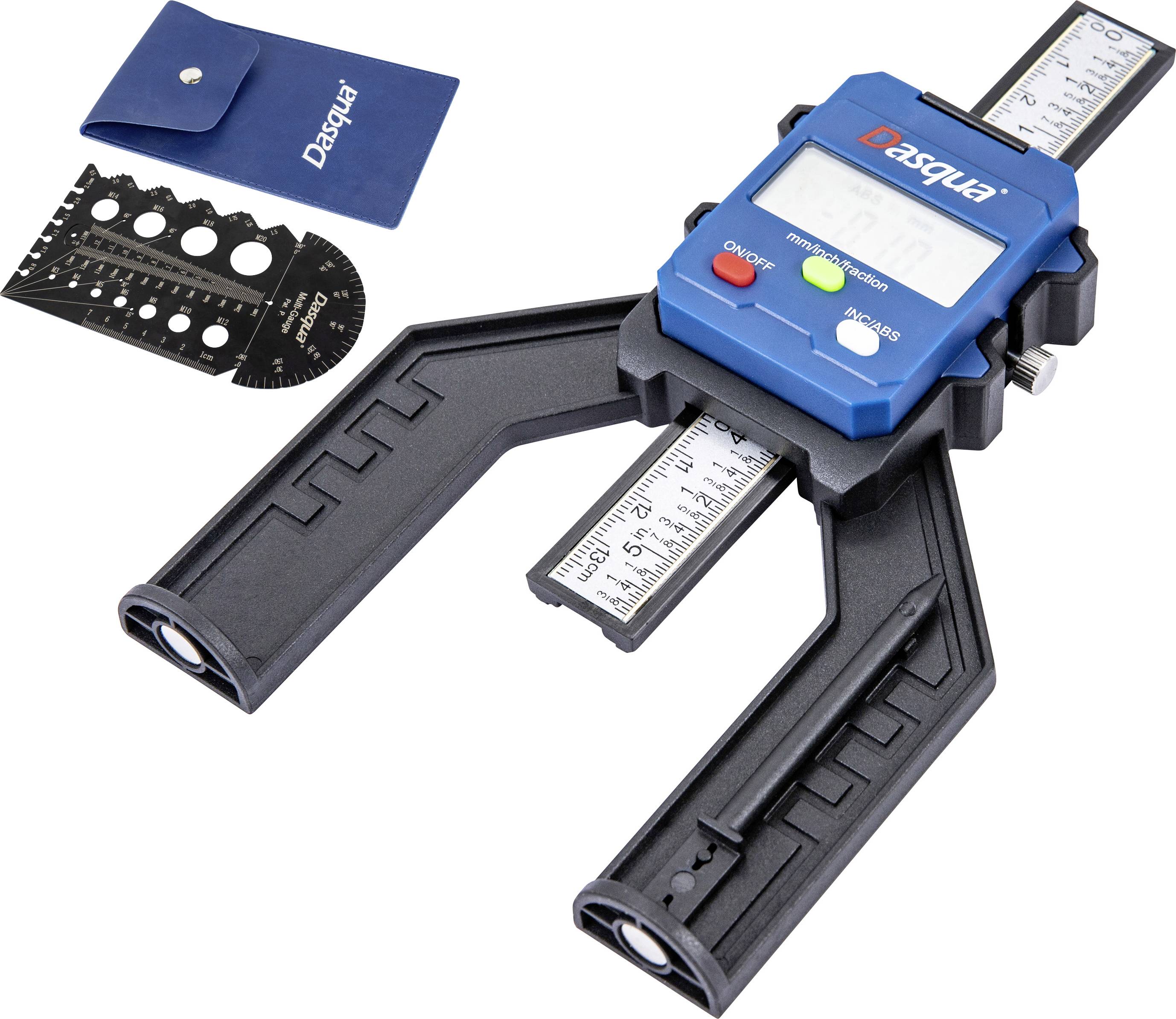 Dasqua 2605-0015 + 8511-0060 Messuhr (L x B x H) 155 x 115 x 35 mm mit digitaler Anzeige 80 mm Able