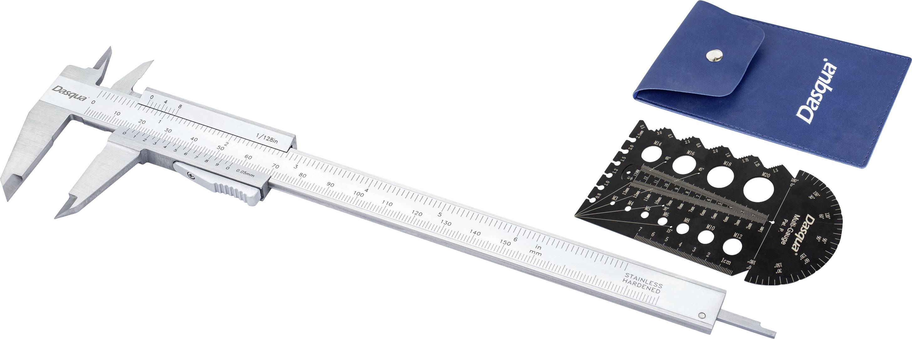 Dasqua 1801-0810 + 8511-0060 Universalmessschieber 150 mm