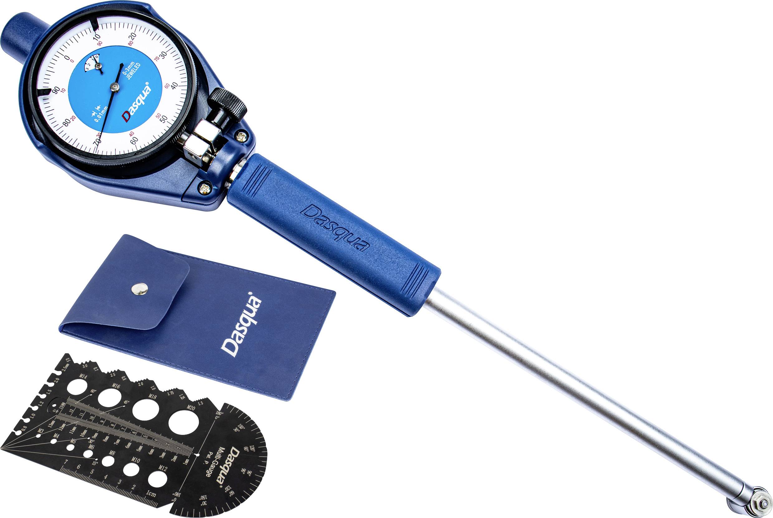 Dasqua 5511-1130 + 8511-0060 Messuhr (L x B x H) 352 x 192 x 50 mm 160 mm Ablesung: 0.01 mm