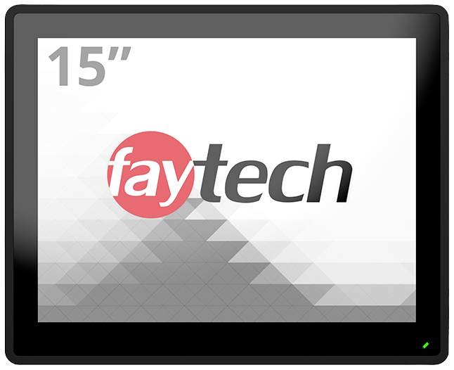 Faytech FT15TMCAPOB Touchscreen-Monitor EEK: E (A - G) 38.1cm (15 Zoll) 1920 x 1080 Pixel 4:3 8 ms HDMI®, DisplayPort, VGA, USB-B