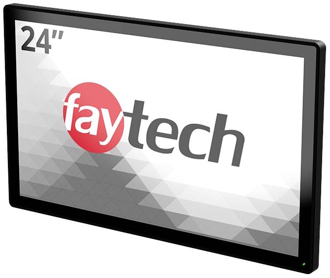 Faytech FT24TMCAPOB Touchscreen-Monitor EEK: G (A - G) 61cm (24 Zoll) 1920 x 1080 Pixel 16:9 3.5 ms HDMI®, DisplayPort, VGA