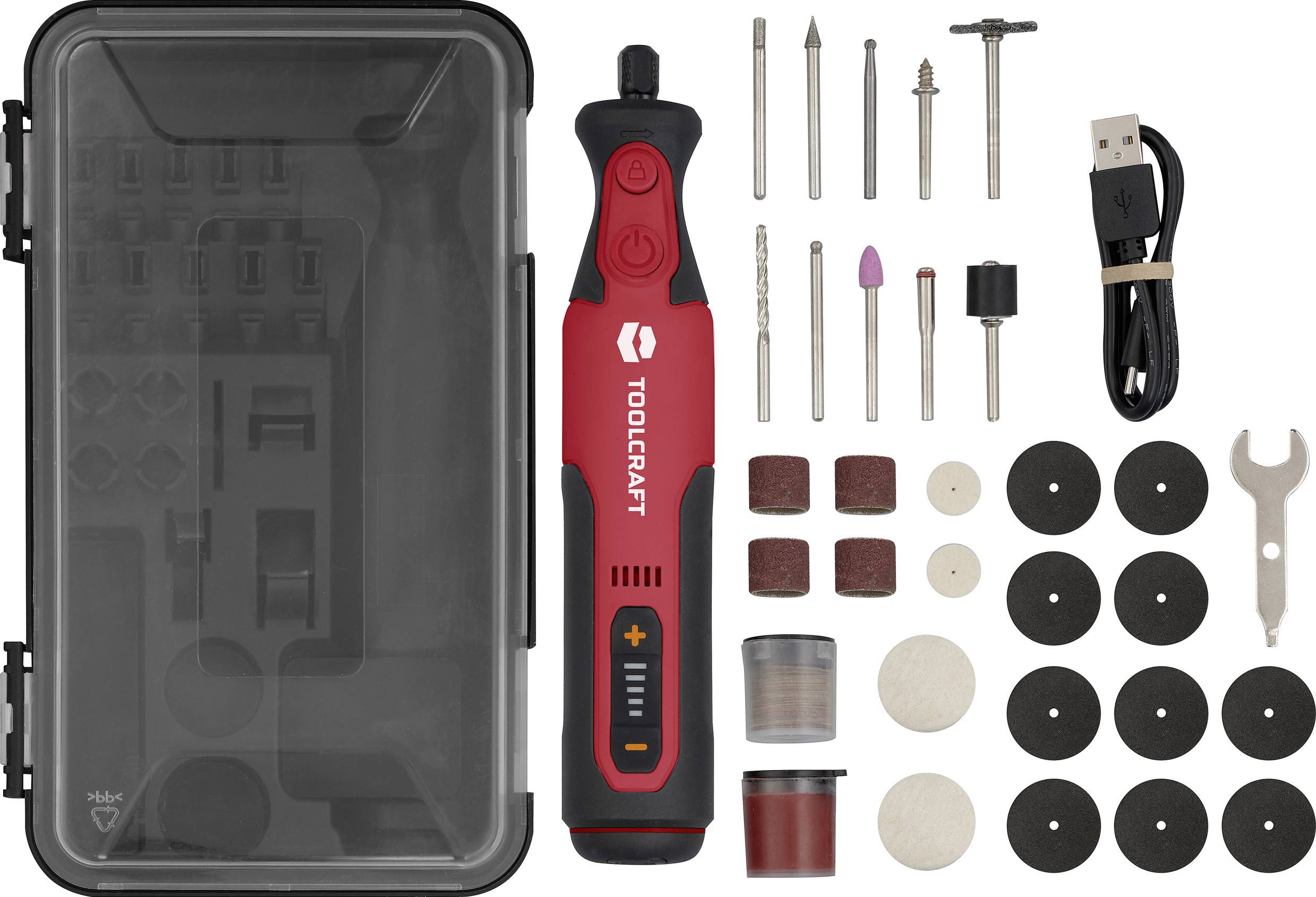 TOOLCRAFT Graviergerät inkl. Koffer, inkl. Ladekabel 7.2V