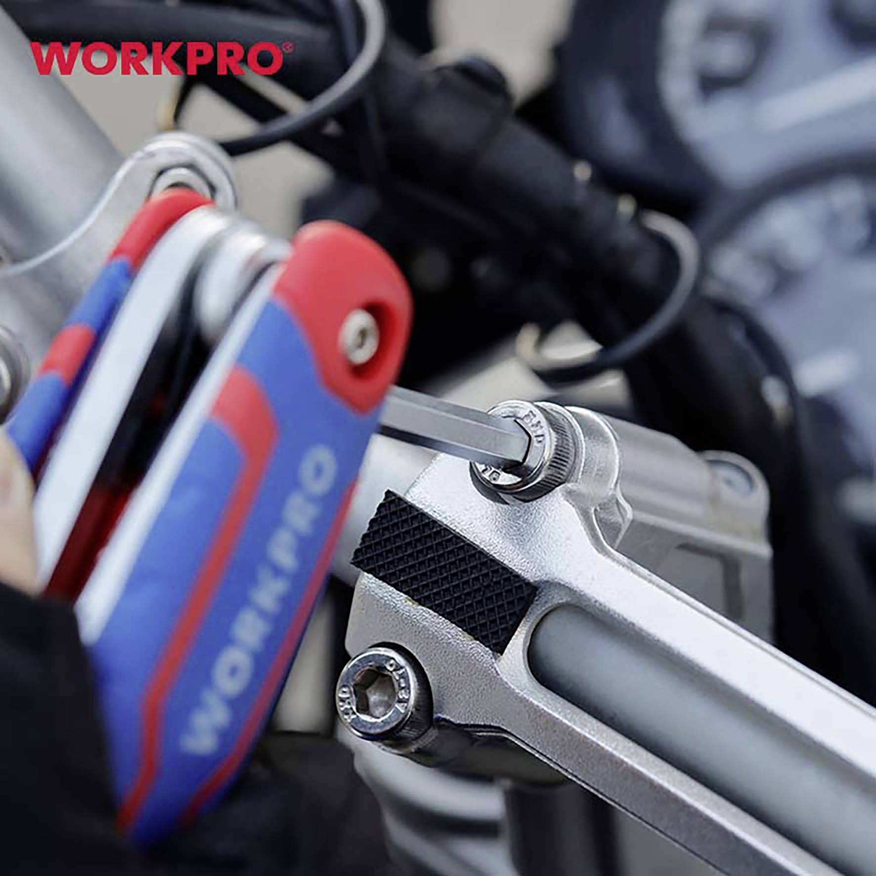 WorkPro Außen-Sechskant Sechskantschlüssel 1.5 mm, 2.0 mm, 2.5 mm, 3.0 mm, 4.0 mm, 5.0 mm, 6.0 mm, 8.0mm