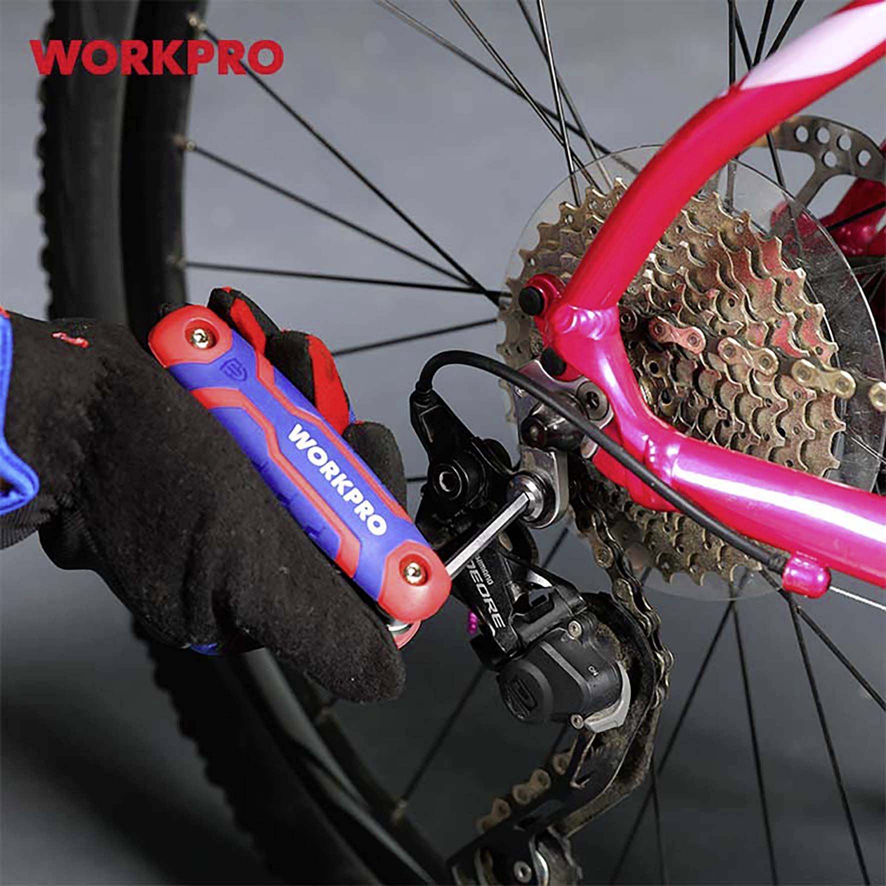 WorkPro Außen-Sechskant Sechskantschlüssel 1.5 mm, 2.0 mm, 2.5 mm, 3.0 mm, 4.0 mm, 5.0 mm, 6.0 mm, 8.0mm