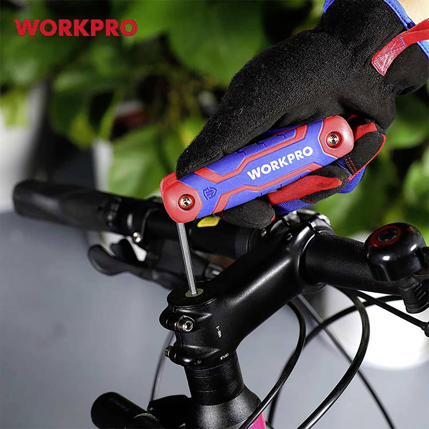 WorkPro Außen-Sechskant Sechskantschlüssel 1.5 mm, 2.0 mm, 2.5 mm, 3.0 mm, 4.0 mm, 5.0 mm, 6.0 mm, 8.0mm