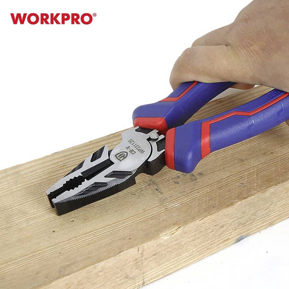 WorkPro WP231125 Elektronik- u. Feinmechanik Kombizange 200mm