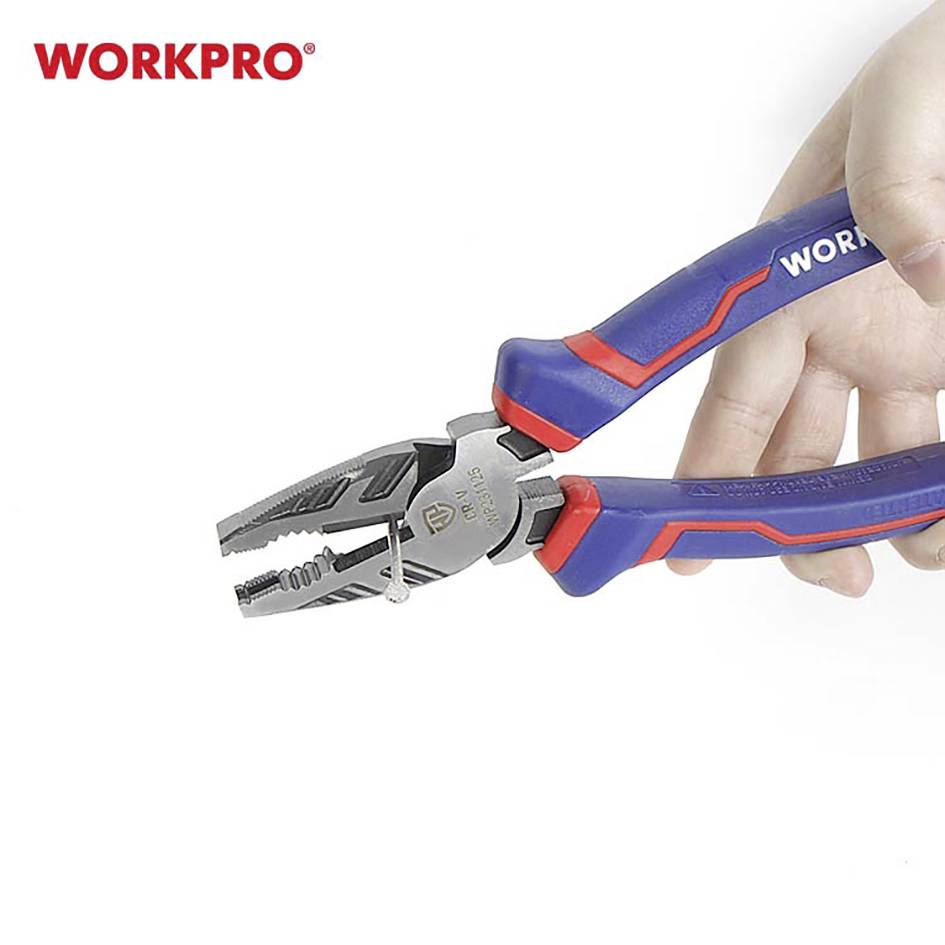 WorkPro WP231125 Elektronik- u. Feinmechanik Kombizange 200 mm