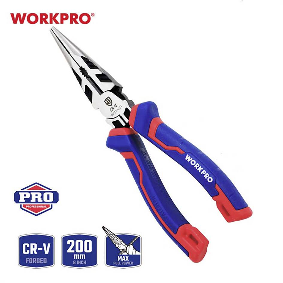 WorkPro WP231021 Universal Langbeckzange Chrom-Vanadium Stahl 200mm