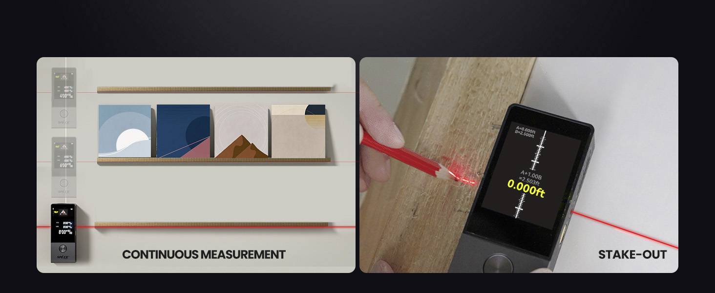 MILESEEY D9 PRO Laser-Entfernungsmesser 100m
