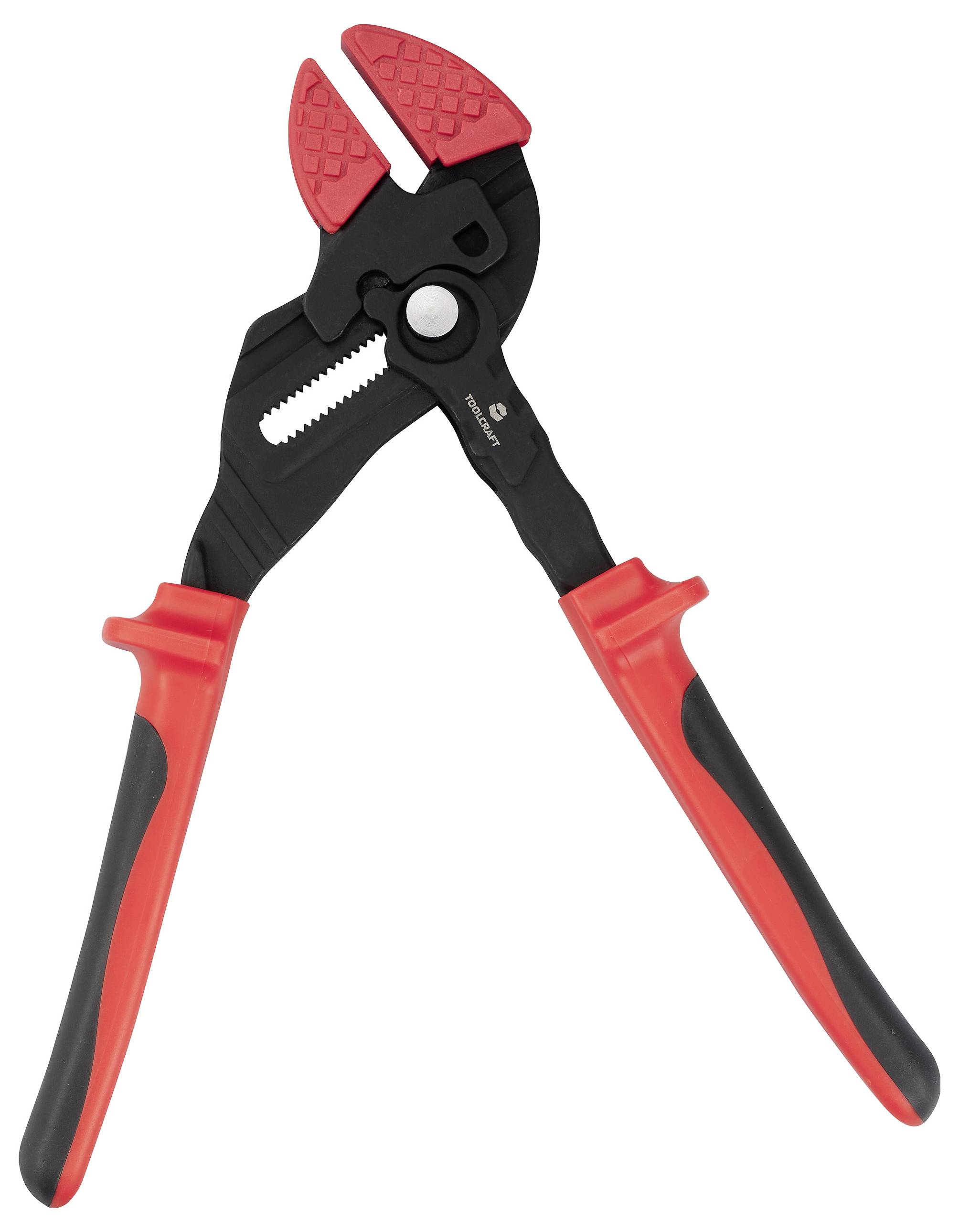 TOOLCRAFT TO-9616521 Greifzange mit glatten Greifbacken Schlüsselweite (metrisch) 44.6mm