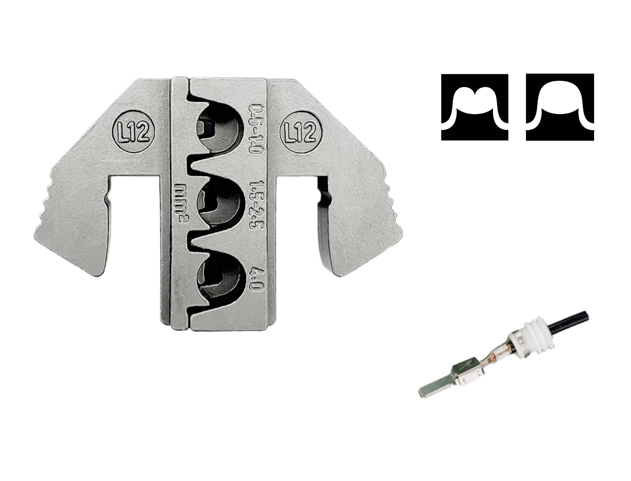 TOOLCRAFT TO-9616536 Crimpstempel SPT K-Kontakt (SWS), MCP-Kontakt (SWS) 0.5 bis 4mm² Passend für Marke (Zangen) TOOLCRAFT
