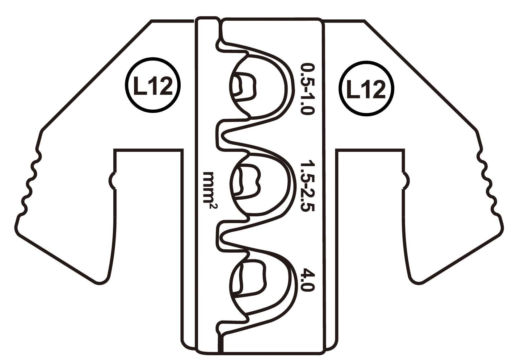 TOOLCRAFT TO-9616536 Crimpstempel SPT K-Kontakt (SWS), MCP-Kontakt (SWS) 0.5 bis 4mm² Passend für Marke (Zangen) TOOLCRAFT