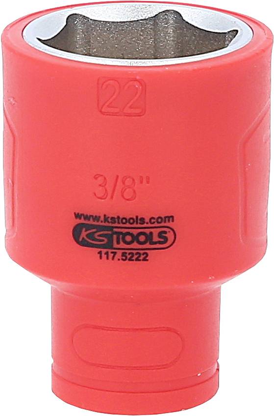 Rote Stecknuss mit der Bezeichnung '22', '3/8