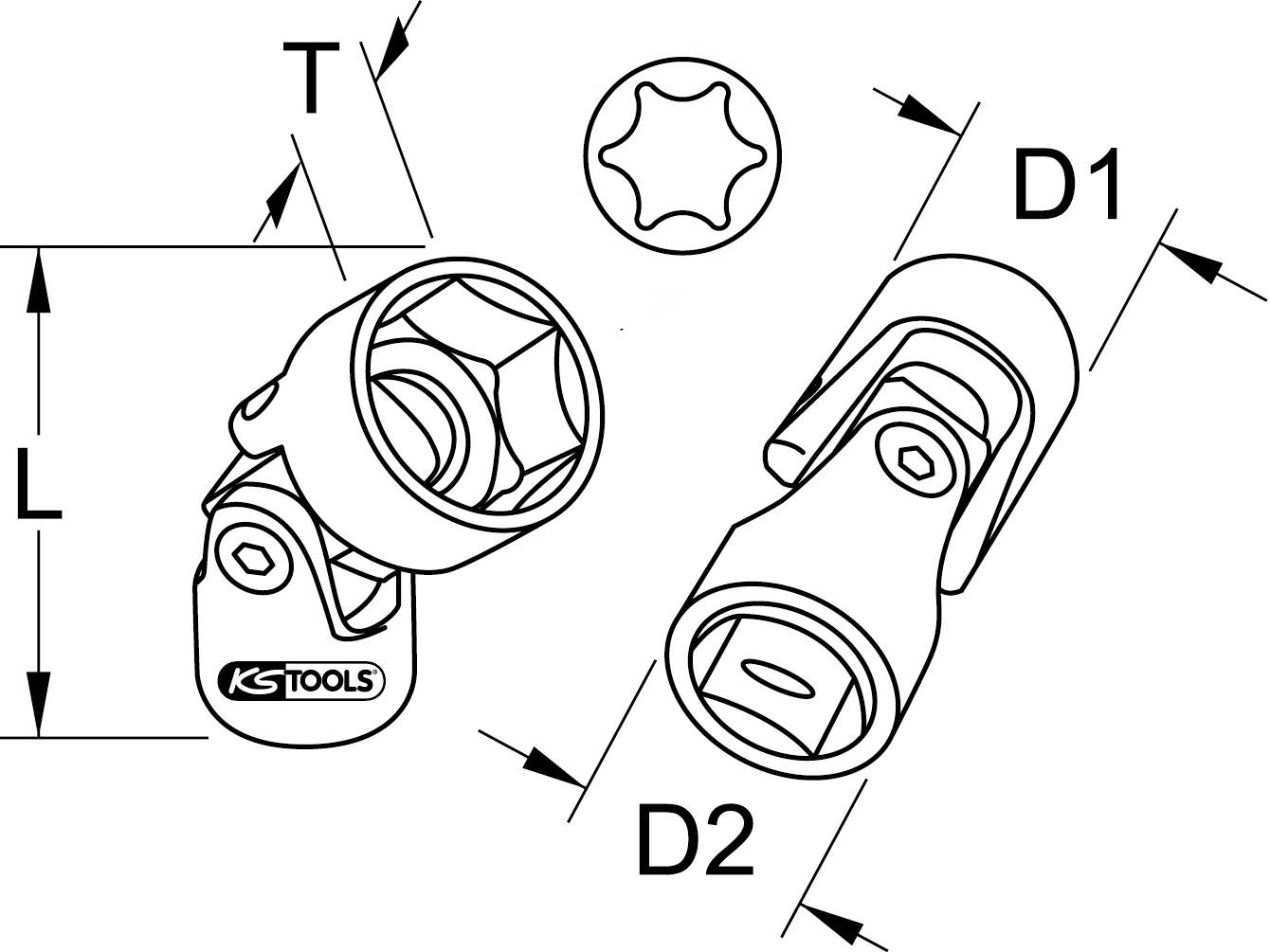 KS Tools 918.2415 918.2415 Stecknuss E 6 1/4"