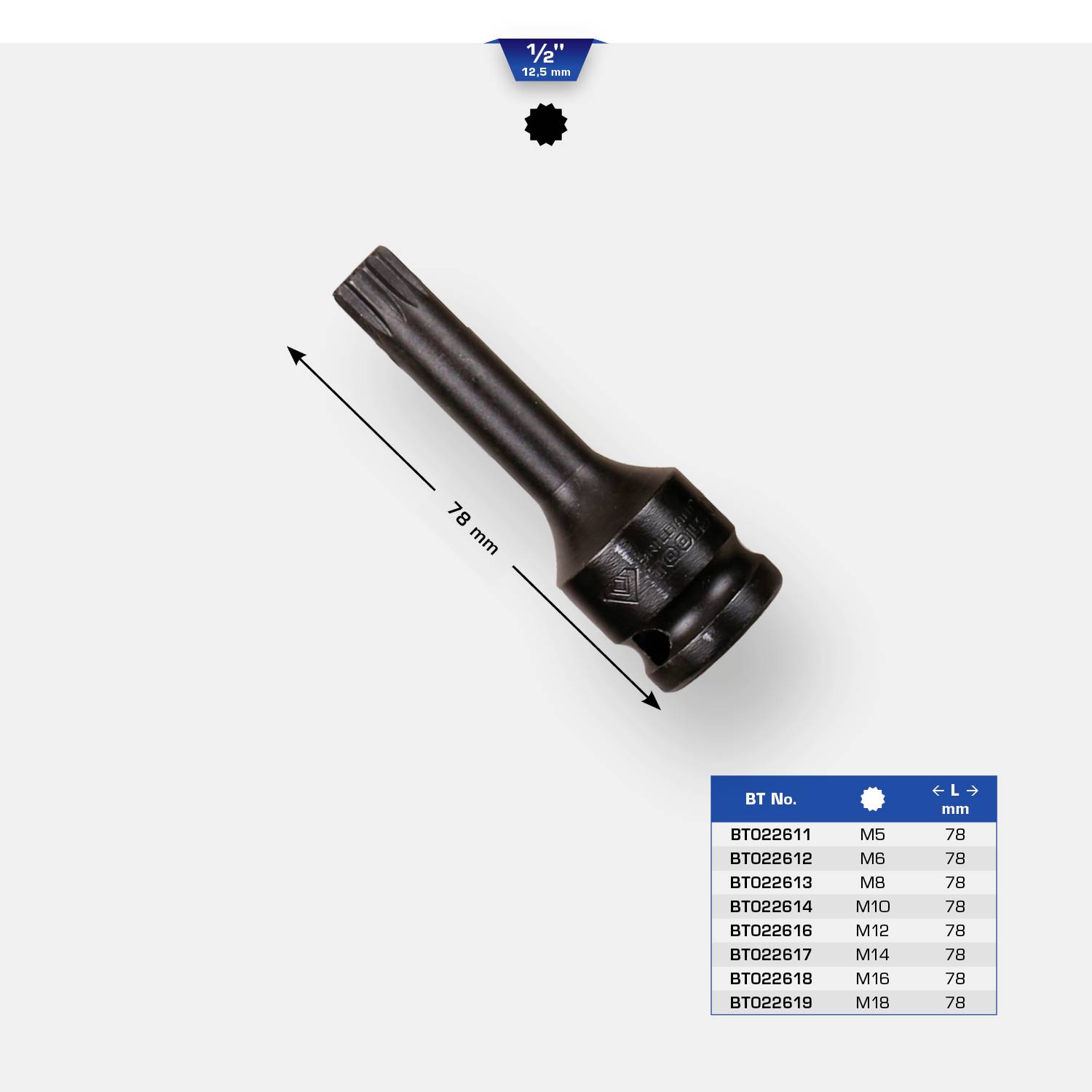 Brilliant Tools BT022614 BT022614 Stecknuss M10 1/2"