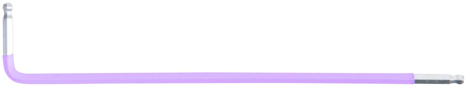 Ein pinker Winkelschlüssel, meist zur Befestigung von Schrauben oder Muttern verwendet, liegt auf hellem Hintergrund.