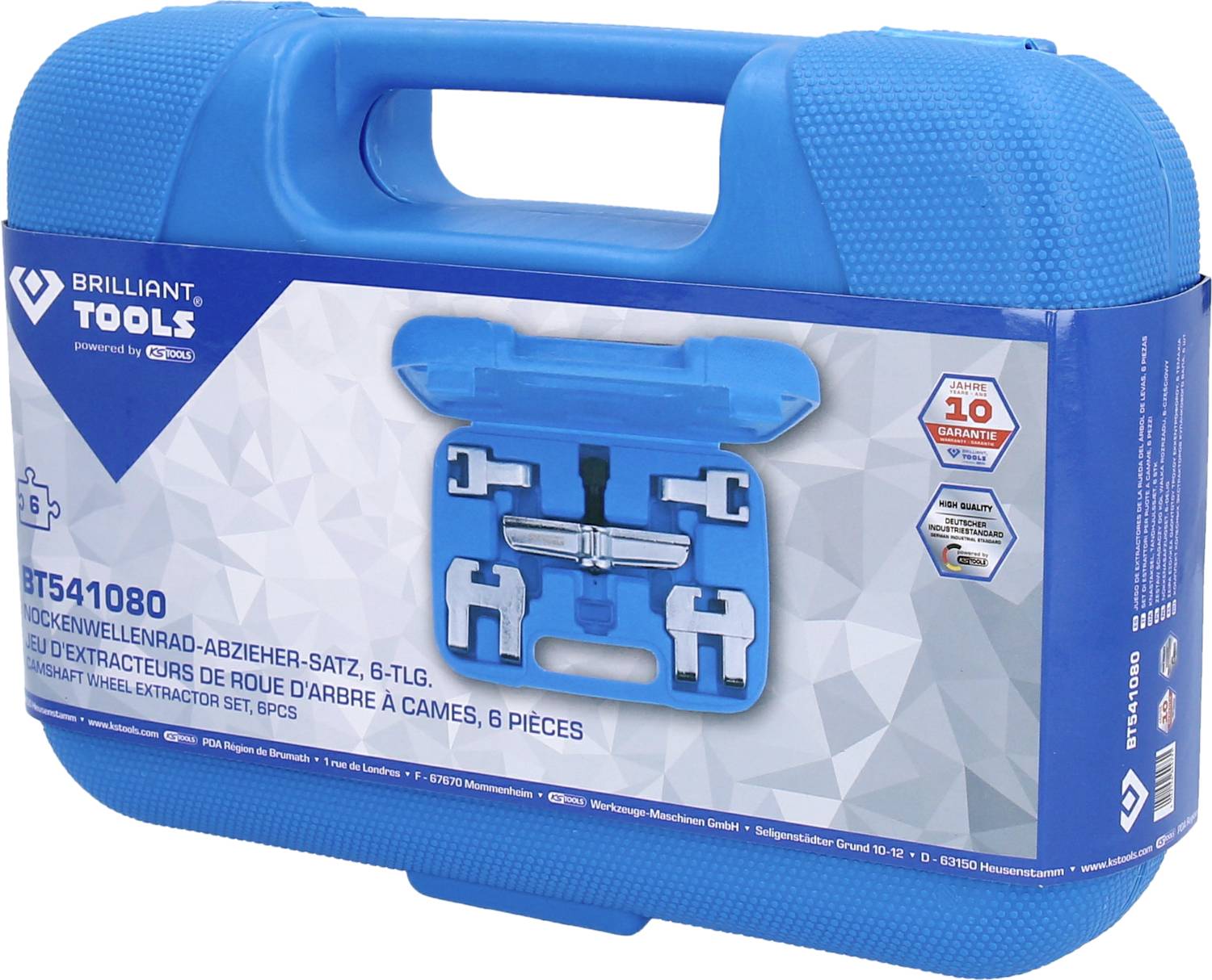 Brilliant Tools BT541080 Nockenwellenrad-Abzieher-Satz, 6-tlg