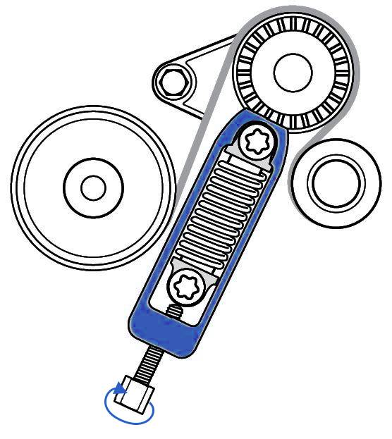 Brilliant Tools BT571016 Keilrippenriemen-Spannelement für Mercedes-Benz W169 und W245