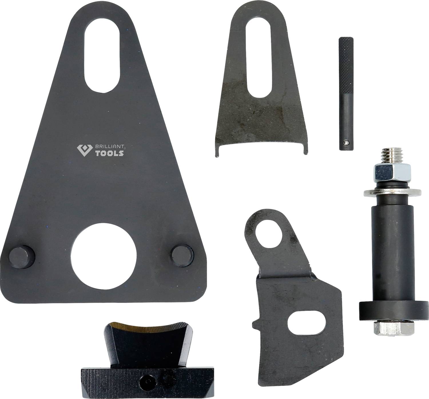 Brilliant Tools BT594610 Schwungrad-/Kurbelwellen-Riemenscheiben-Blockier- und Stirndeckeltrenn-Werkzeug-Satz für Renault, Nissan