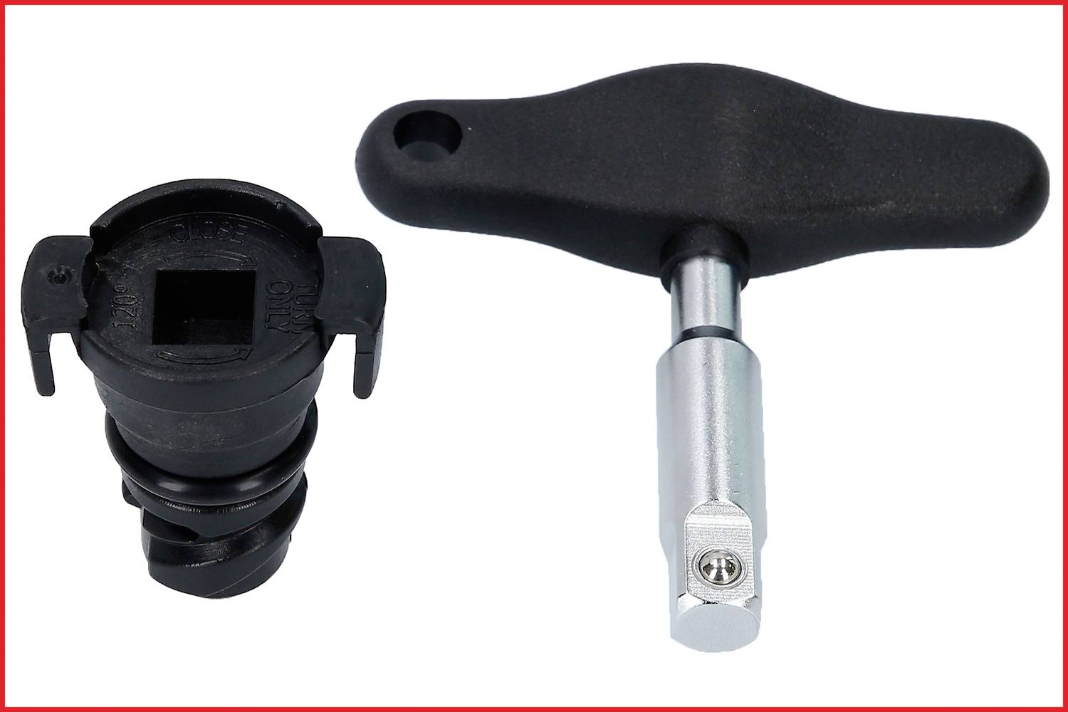 KS Tools 150.1040 3/8" Öldienst-Spezialprofil-Satz für Kunststoff-Ölablassschrauben, 9-tlg