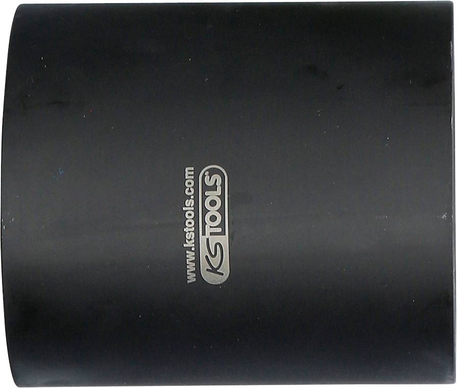 Schwarzer Werkzeugaufsatz mit dem Logo und der Website von KS Tools in der Mitte.