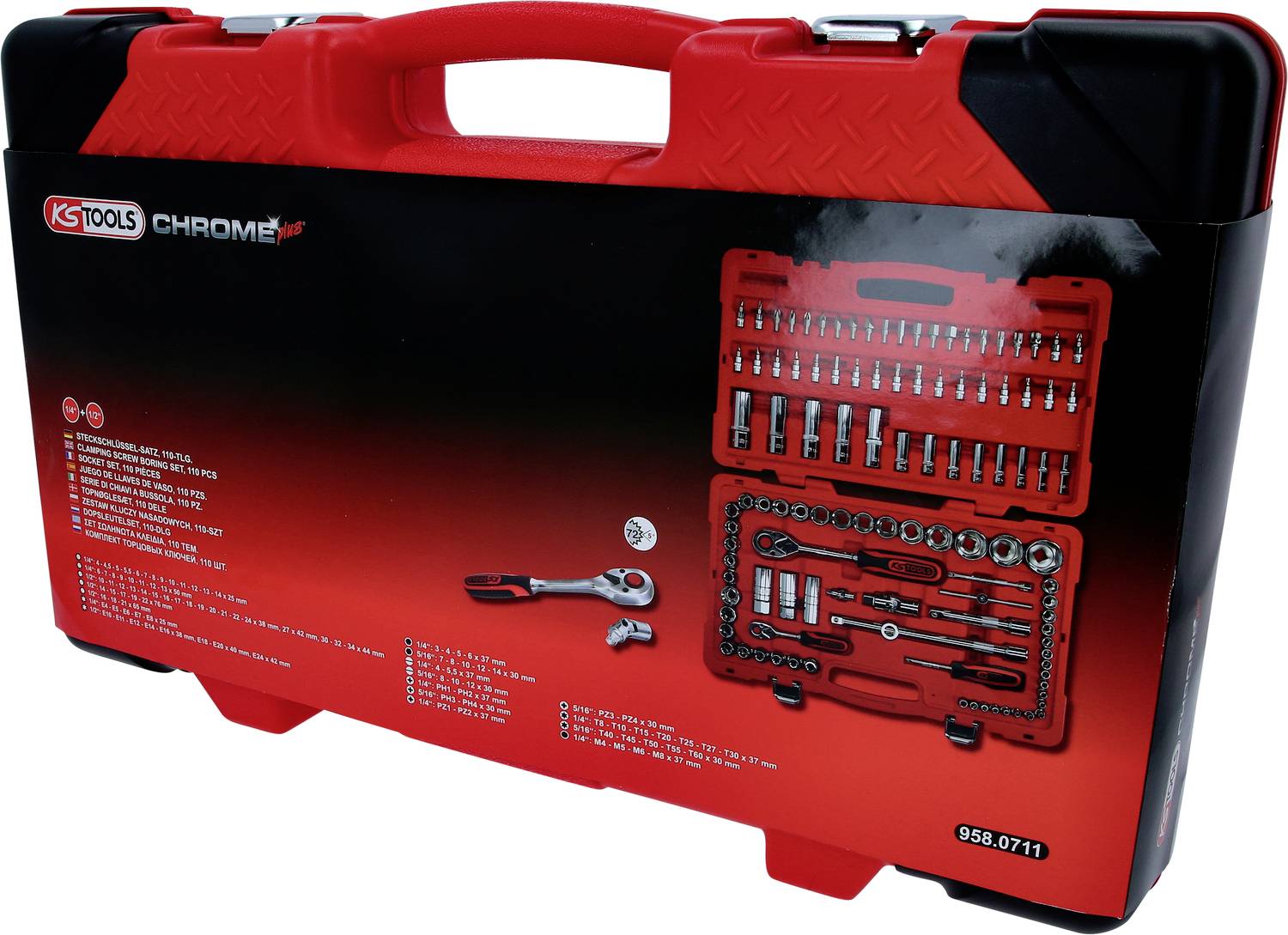 KS Tools 958.0711 Steckschlüsselsatz 1/4", 1/2" 958.0711