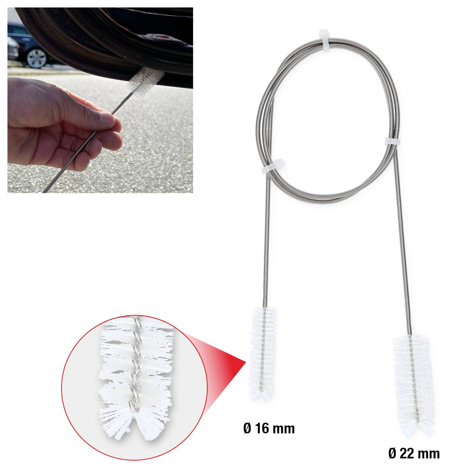 KS Tools 150.1762 Flexible Reinigungsbürste