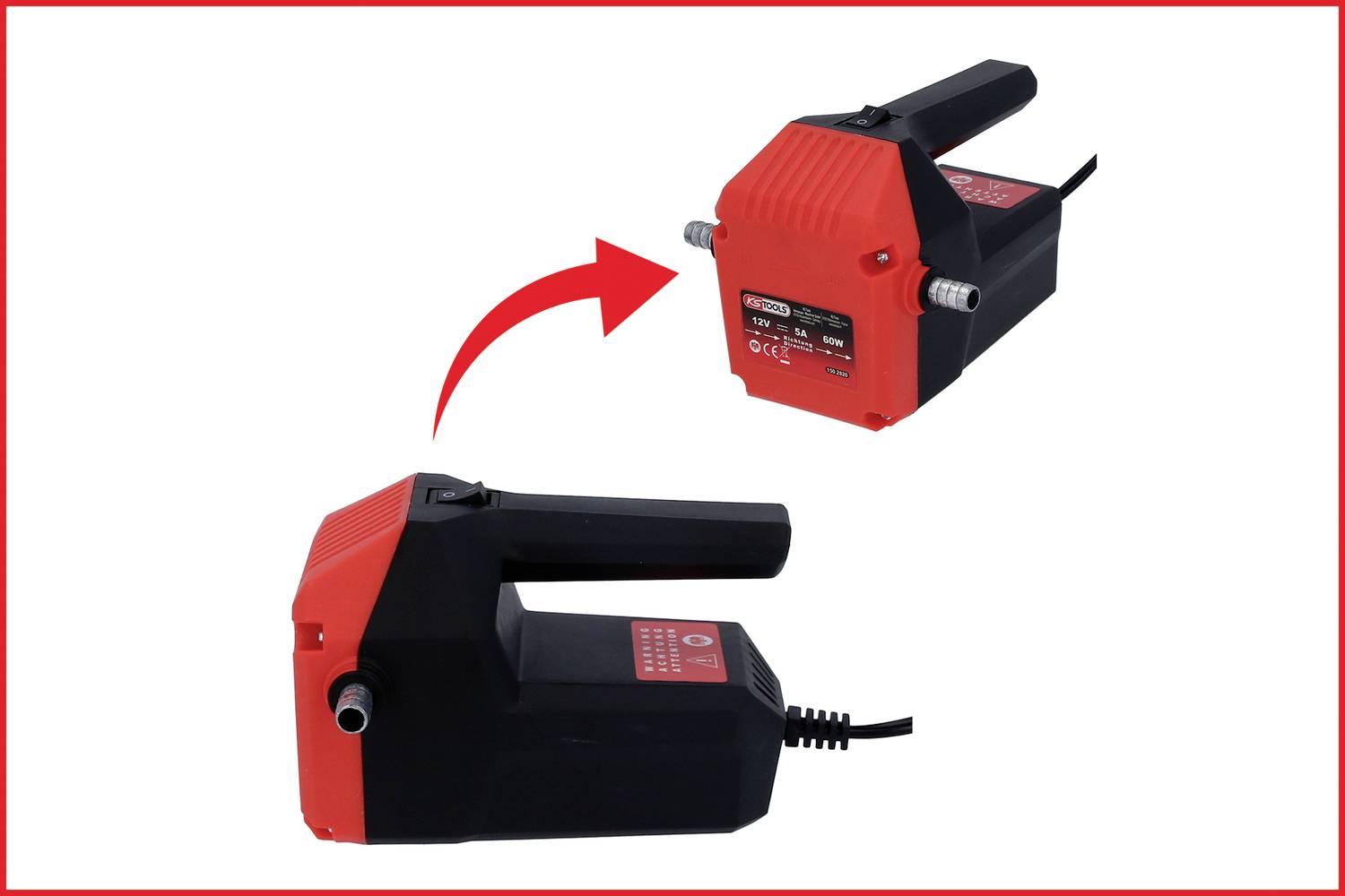 KS Tools 150.2820 Elektrische Öl-Absaug- und Umfüllpumpe