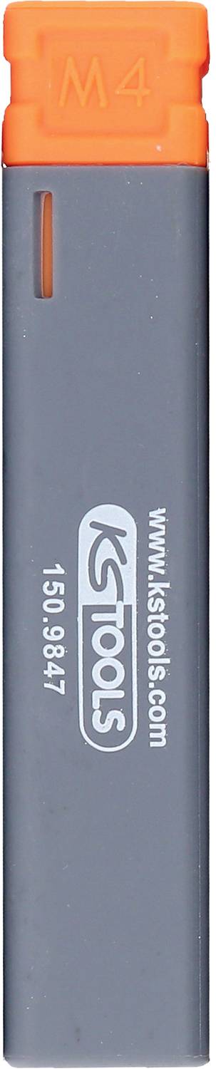 Grau-orangerer Steckschlüssel von KS Tools mit der Kennzeichnung 'M4'.