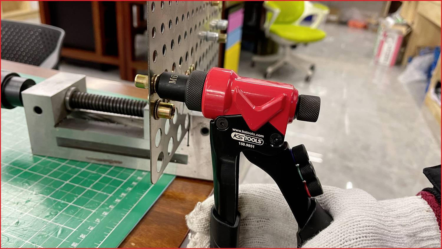 KS Tools 150.9850 3 in 1 Handnietzangen-Satz, 12-tlg