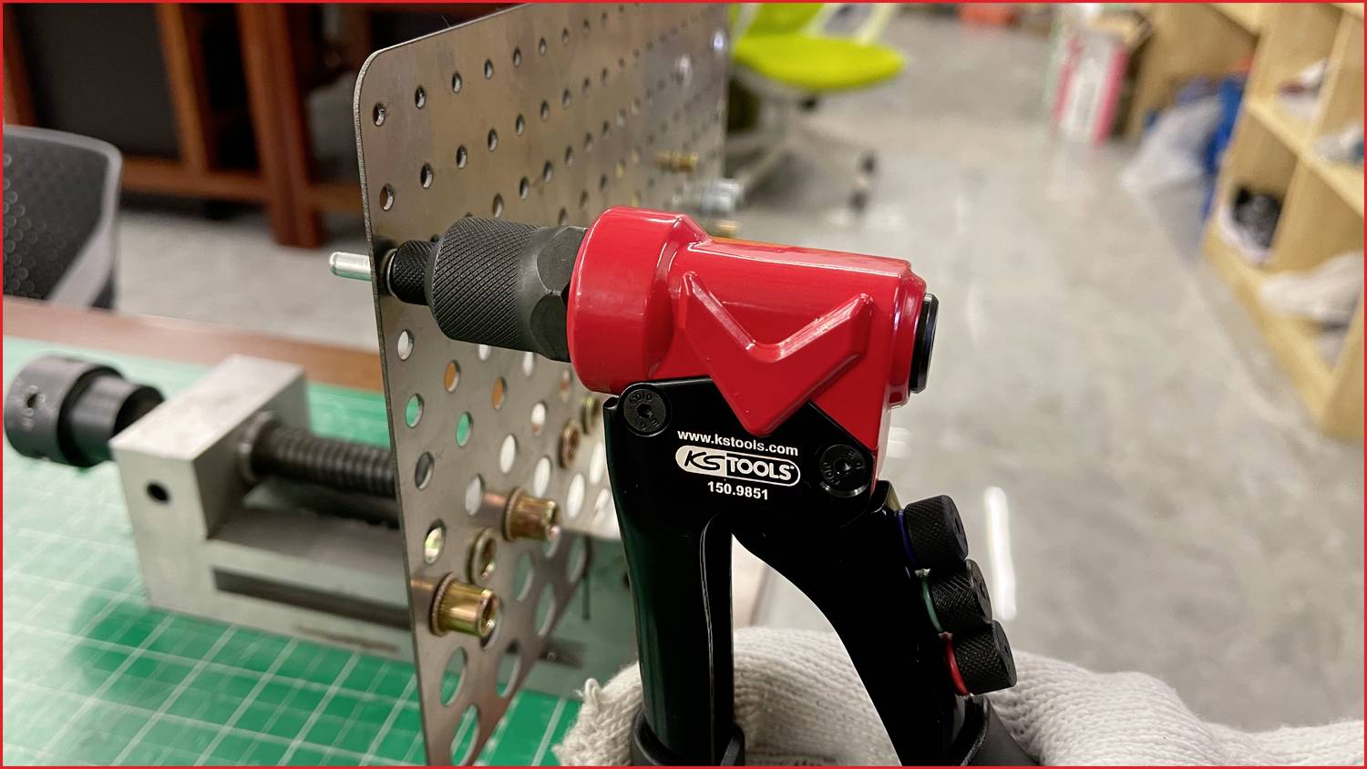 KS Tools 150.9850 3 in 1 Handnietzangen-Satz, 12-tlg