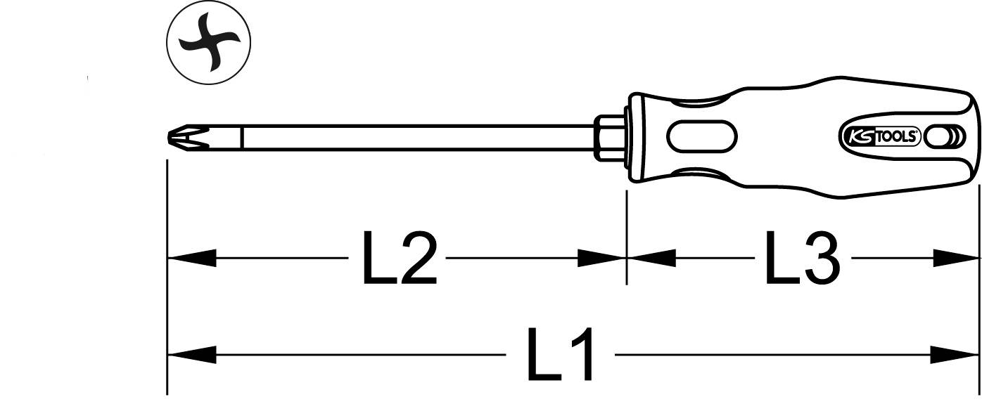 KS Tools 159.1232 Torq-Schraubendreher