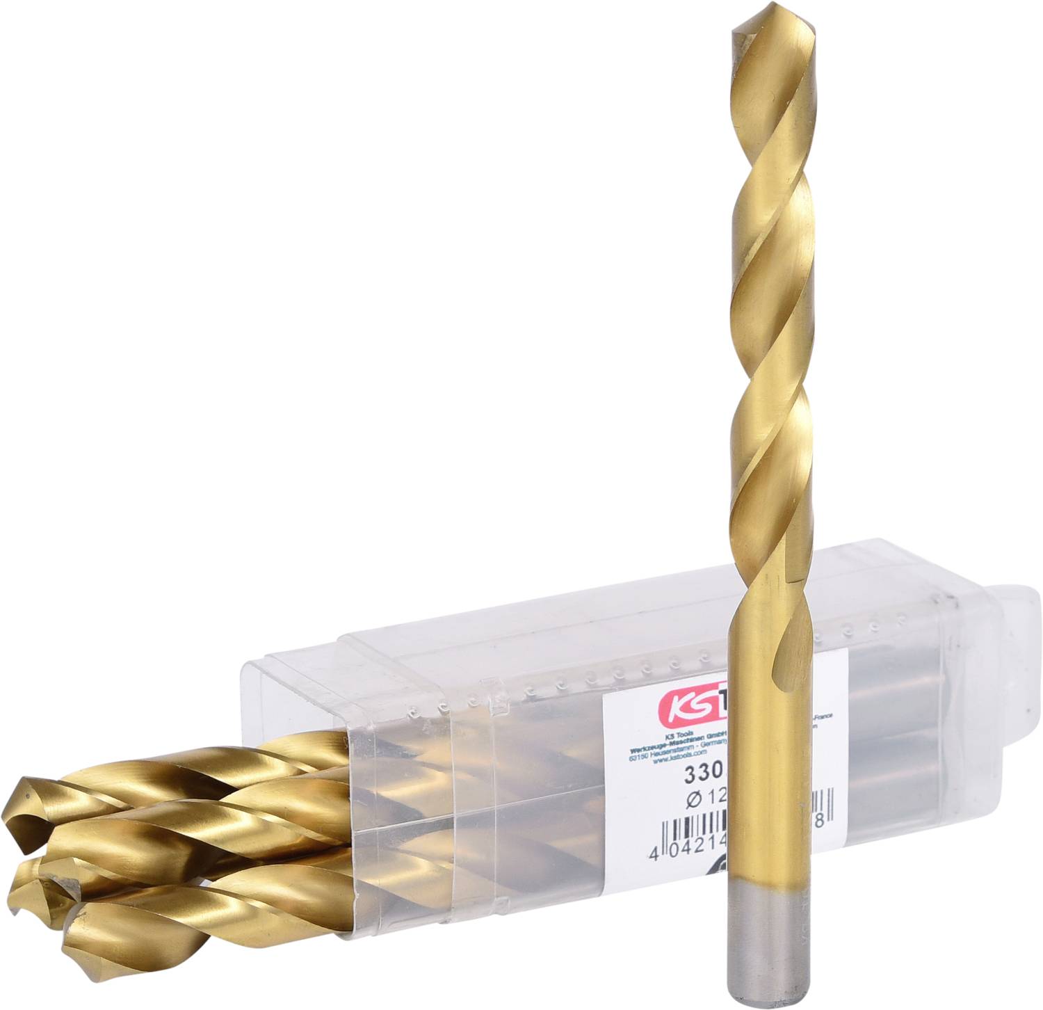 KS Tools 330.4125 HSS TiN Spiralbohrer 12.5mm DIN 338 5St.