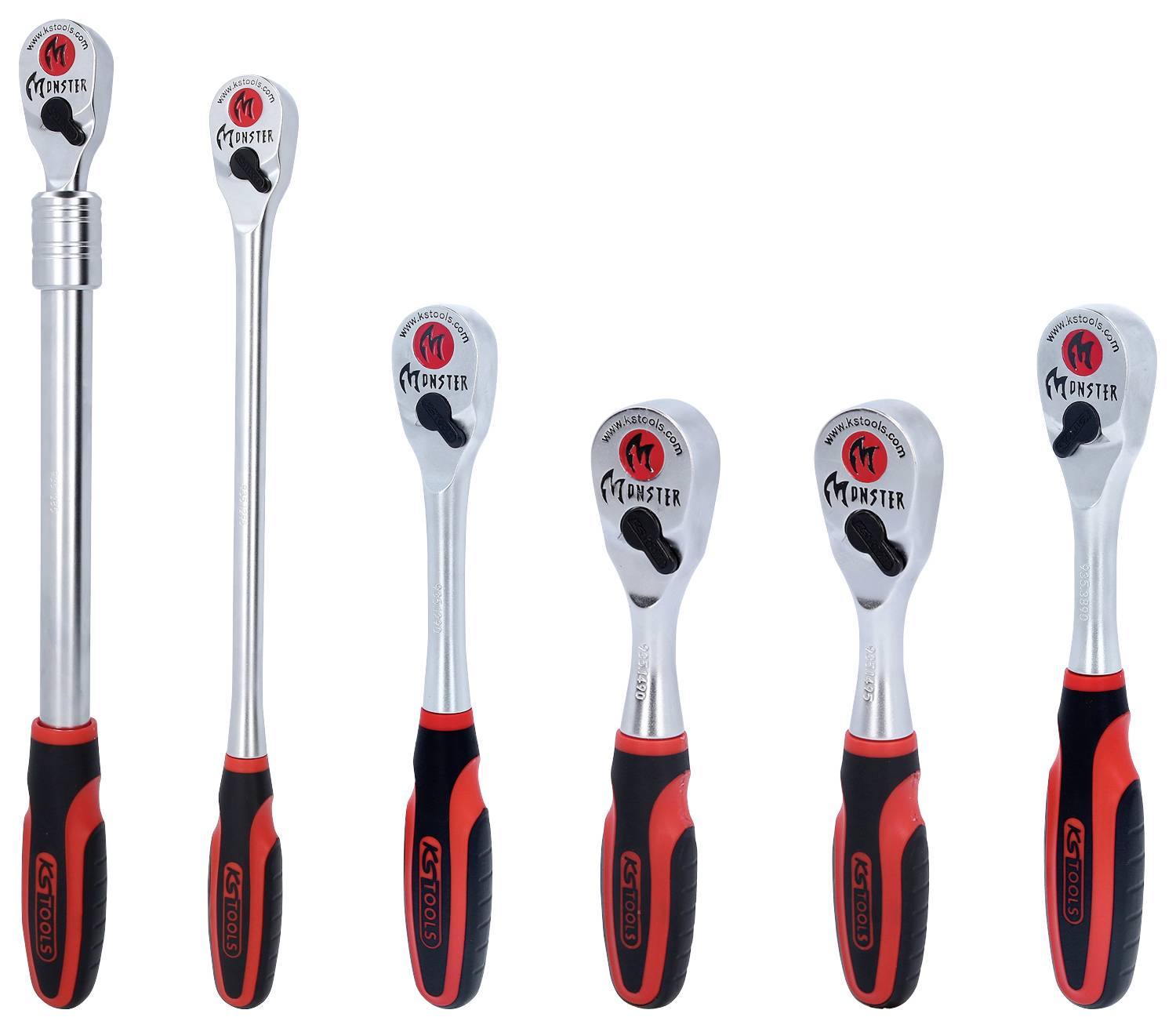 KS Tools 935.0006 935.0006 Umschaltknarren-Set 1/4", 3/8", 1/2"