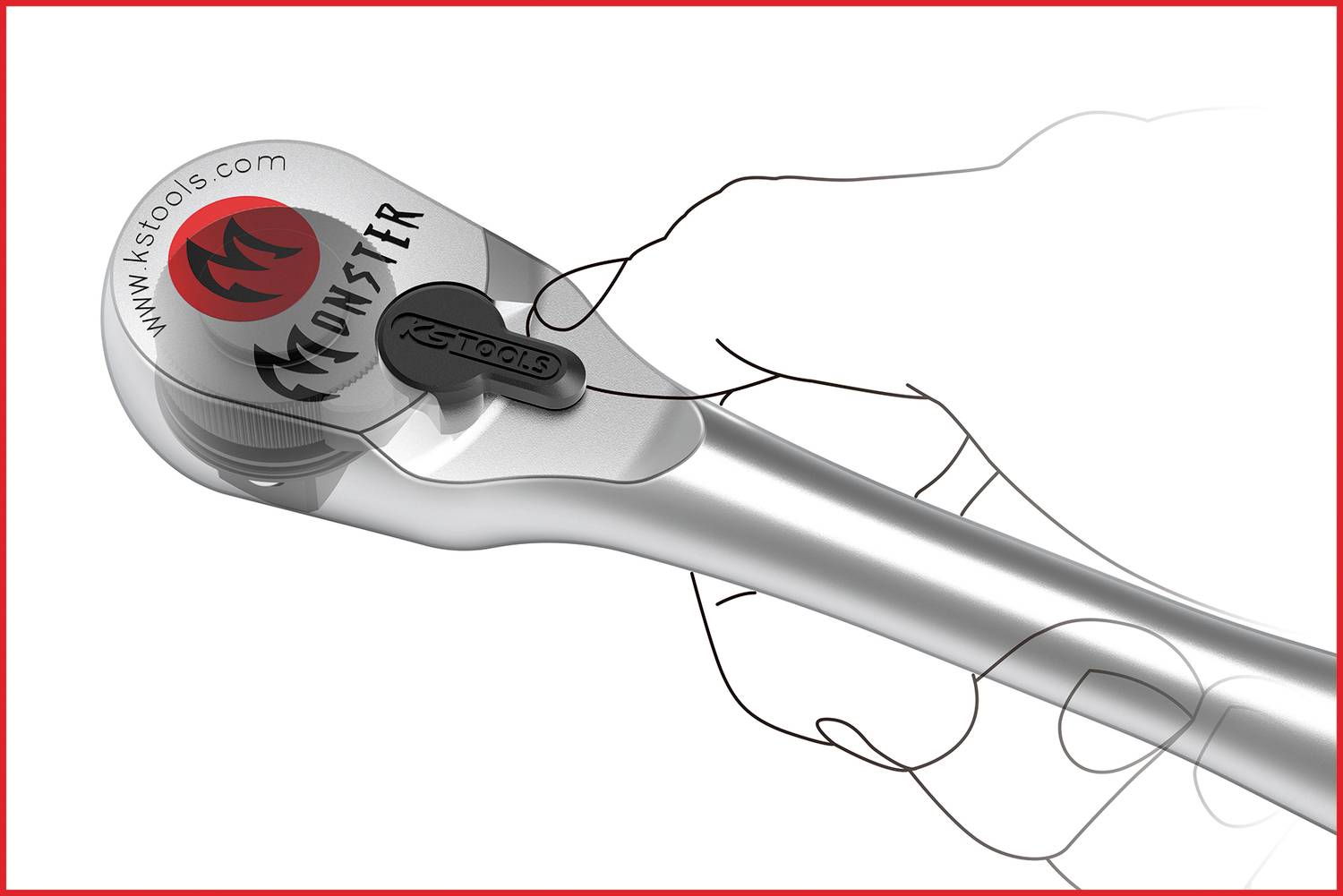 KS Tools 935.1295 935.1295 Umschaltknarre 1/2" 425mm