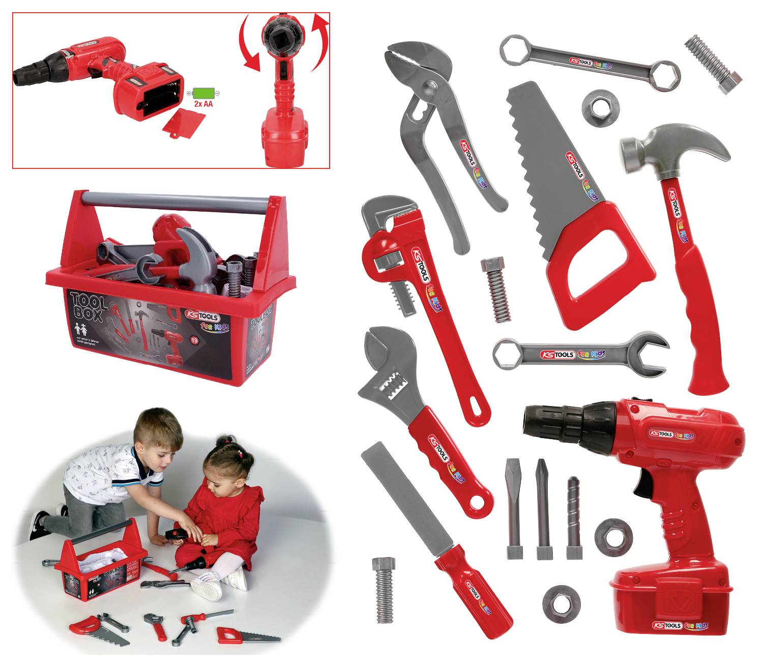 KS Tools Werkzeug-Box für Kinder 100073