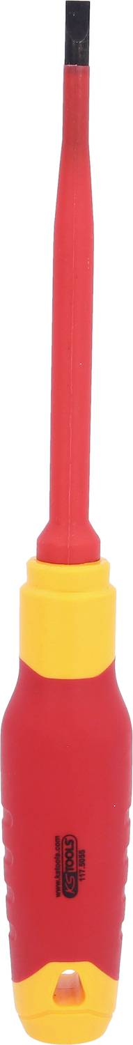KS Tools 117.5055 Schlitz-Schraubendreher Klingenbreite: 5.5mm DIN 5264, DIN ISO 2380, DIN EN 60900