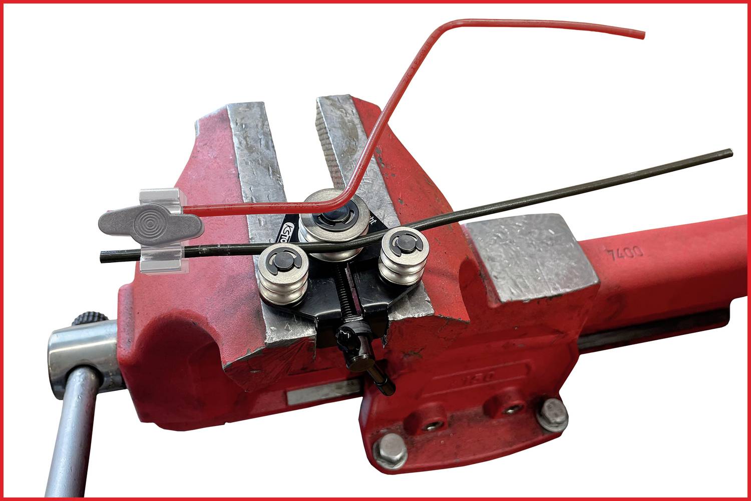 KS Tools 120.1004 Bremsleitungs-Richtwerkzeug / - Biegewerkzeug, 4,75mm (3/16“) + 6,35mm (1/4“)