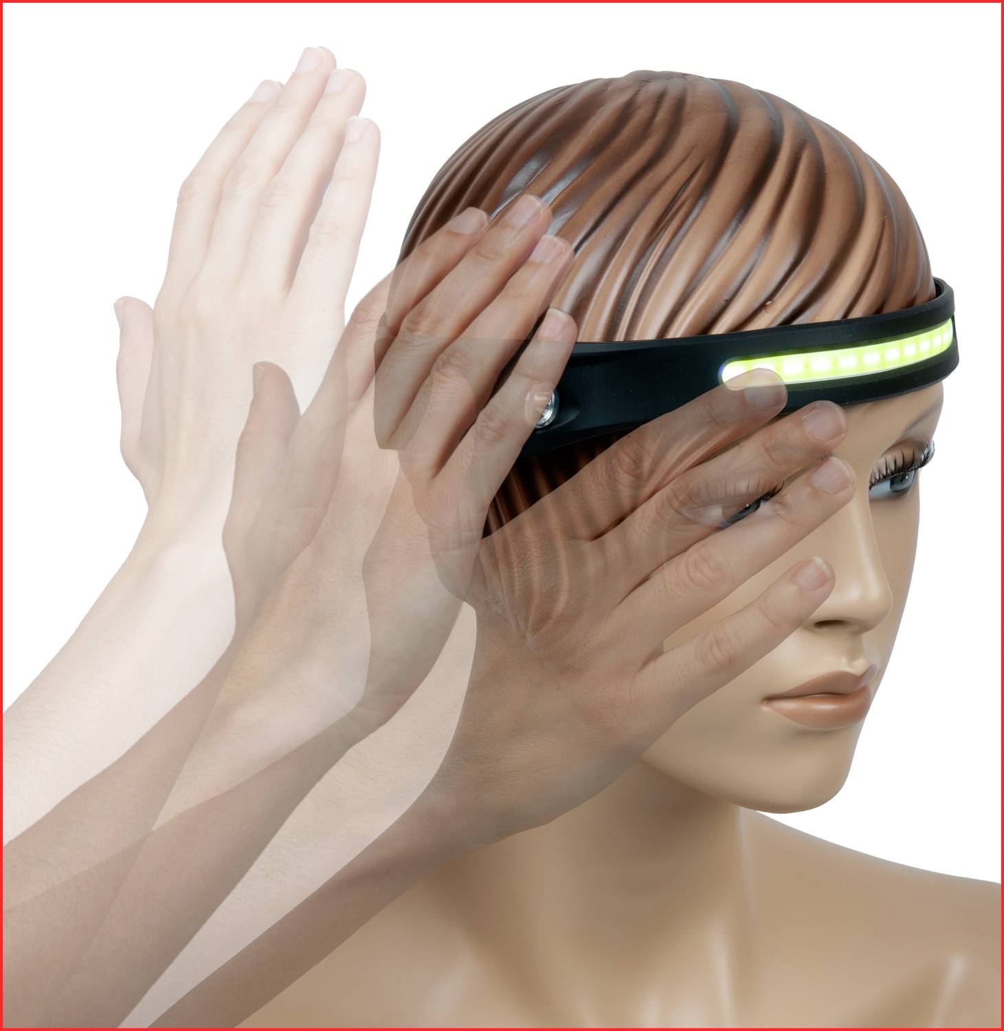 KS Tools LED Stirnlampe akkubetrieben 350lm 8h 150.4520