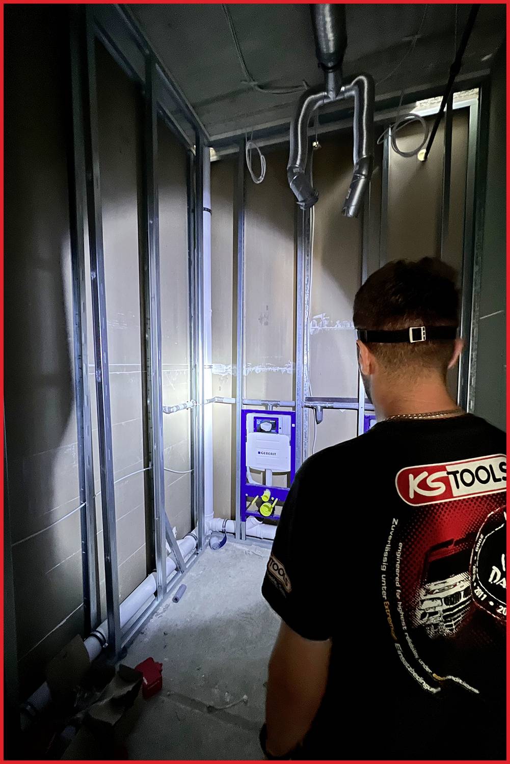 KS Tools LED Stirnlampe akkubetrieben 350lm 8h 150.4520