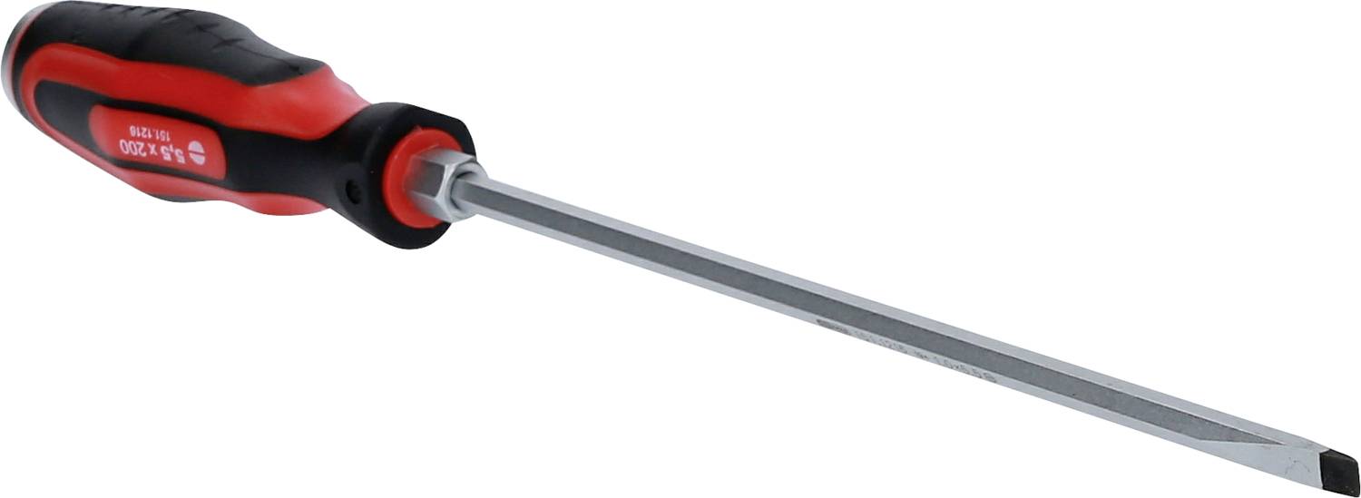 KS Tools 151.1216 Schlitz-Schraubendreher Klingenbreite: 5.5mm DIN 5265, DIN 3120, DIN ISO 1174