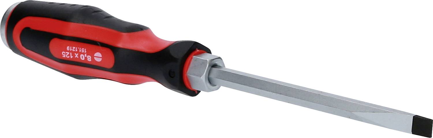KS Tools 151.1219 Schlitz-Schraubendreher Klingenbreite: 8mm DIN 5265, DIN 3120, DIN ISO 1174