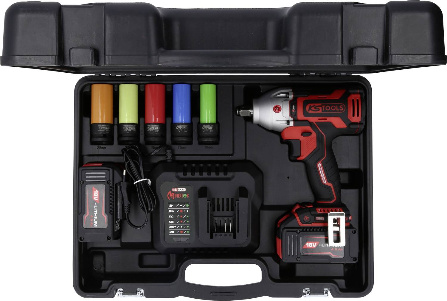 KS Tools 515.6100 Schlagschrauber 690 Nm 18V Anzahl mitgelieferte Akkus 2 4Ah Li-Ion