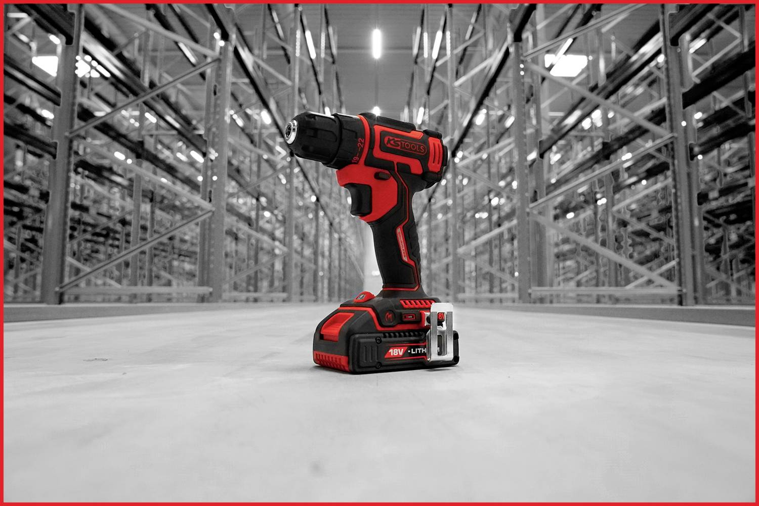 KS Tools 515.6400 Akku-Bohrschrauber 18V 2Ah Li-Ion