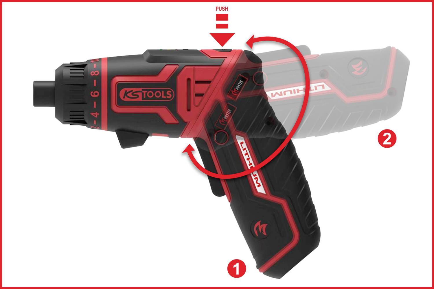 KS Tools 515.6500 Bit-Schraubendreher 1/4"