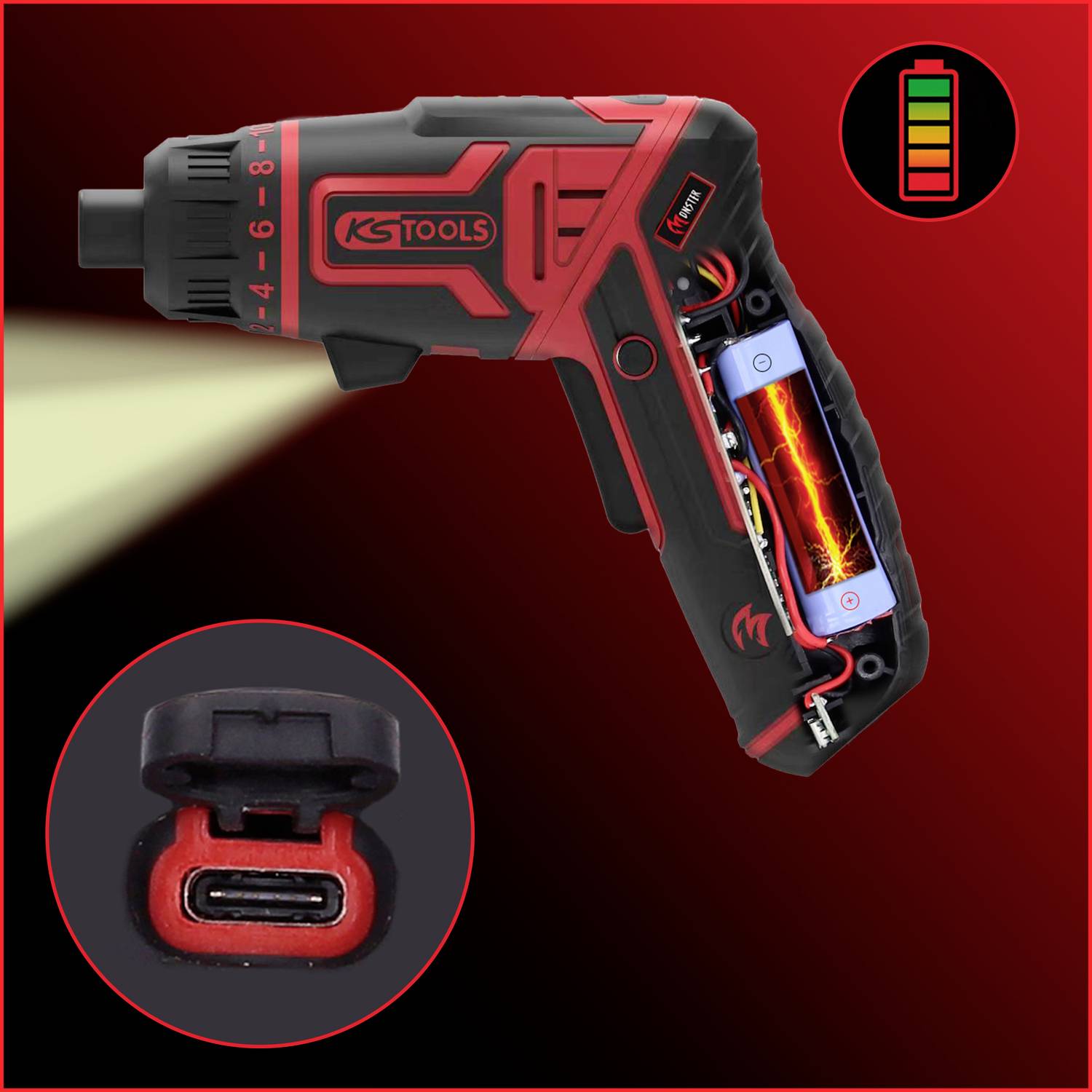 KS Tools 515.6500 Bit-Schraubendreher 1/4"